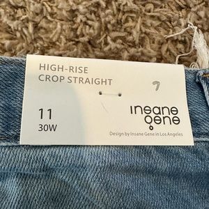 New with tags Women’s Insane Gene high rise crop Jean